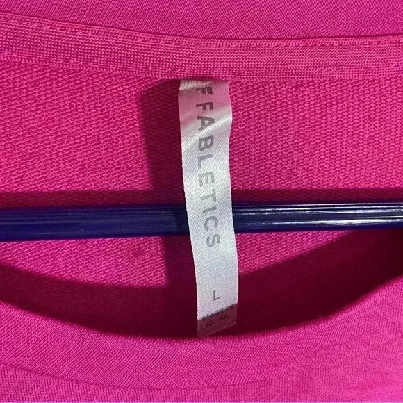 Fabletics Luxe Cinched Pullover Pink Size Large - Picture 3 of 4